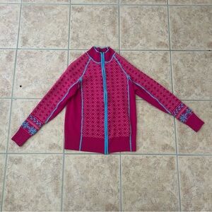 Cabela's Pink and Blue Knit Sweater